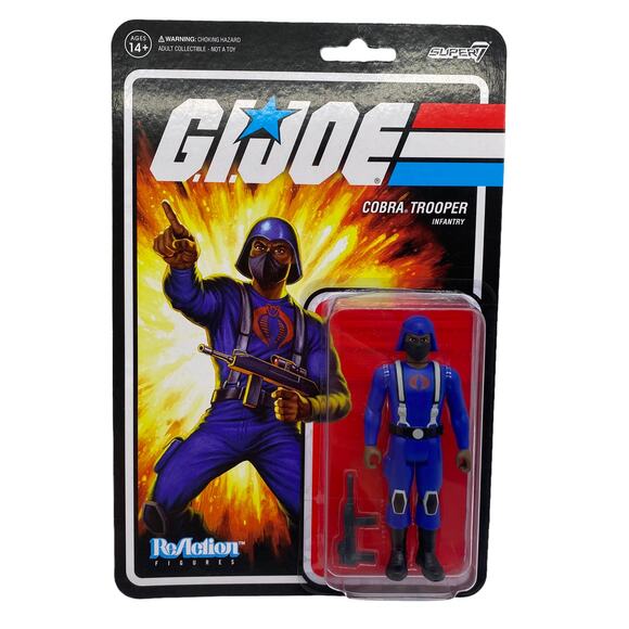 G.I. Joe Cobra Trooper Infantry Reaction Figures Super 7 Hasbro 2021 New Sealed - Picture 1 of 4